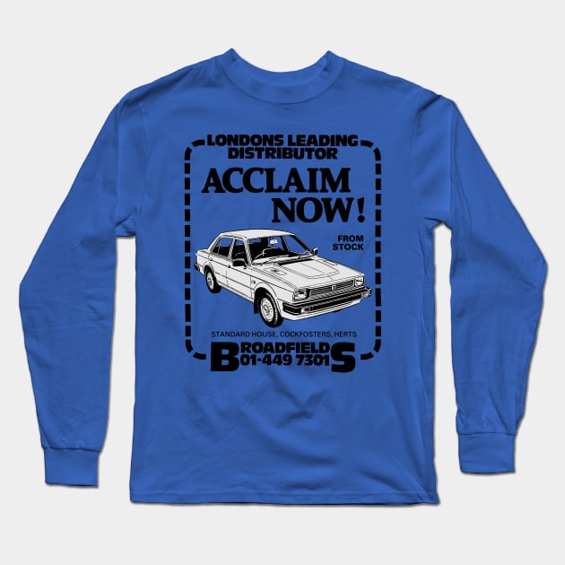 TRIUMPH ACCLAIM - local advert Long Sleeve T-Shirt by Throwback Motors